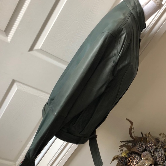 Leather Bomber Jacket - Picture 5 of 11